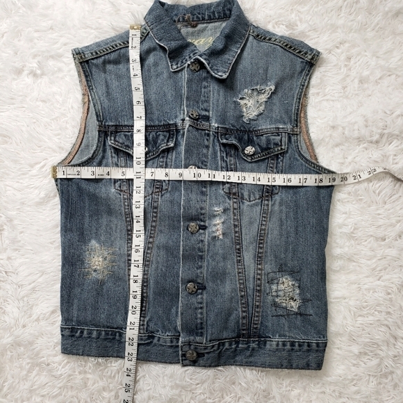 𝅺X-RAY Denim Vest - Picture 3 of 6